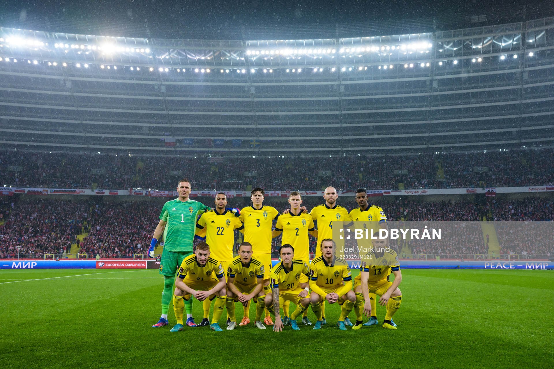 The staring eleven of Sweden