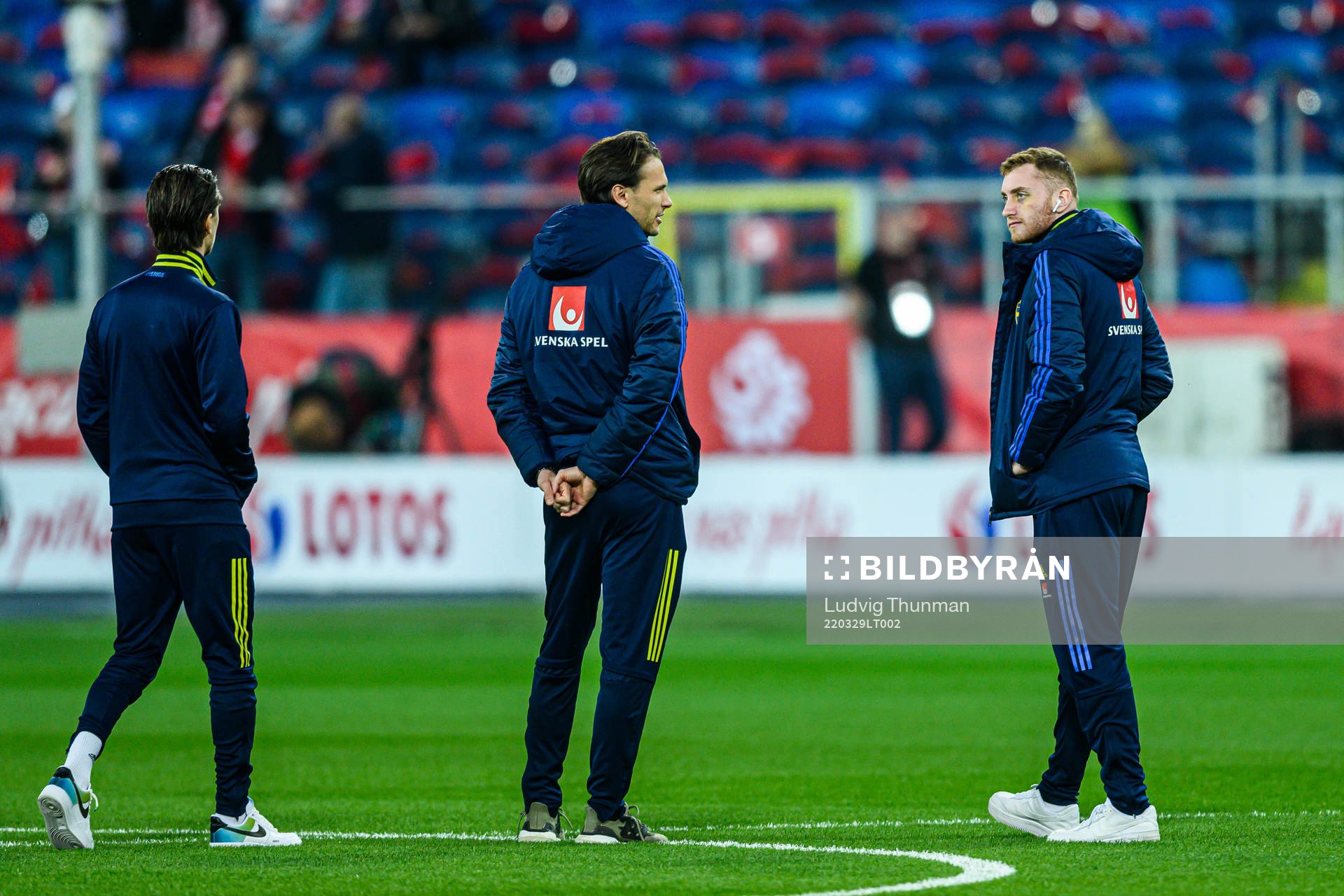 Kristoffer Olsson, Albin Ekdal and Dejan Kulusevski of