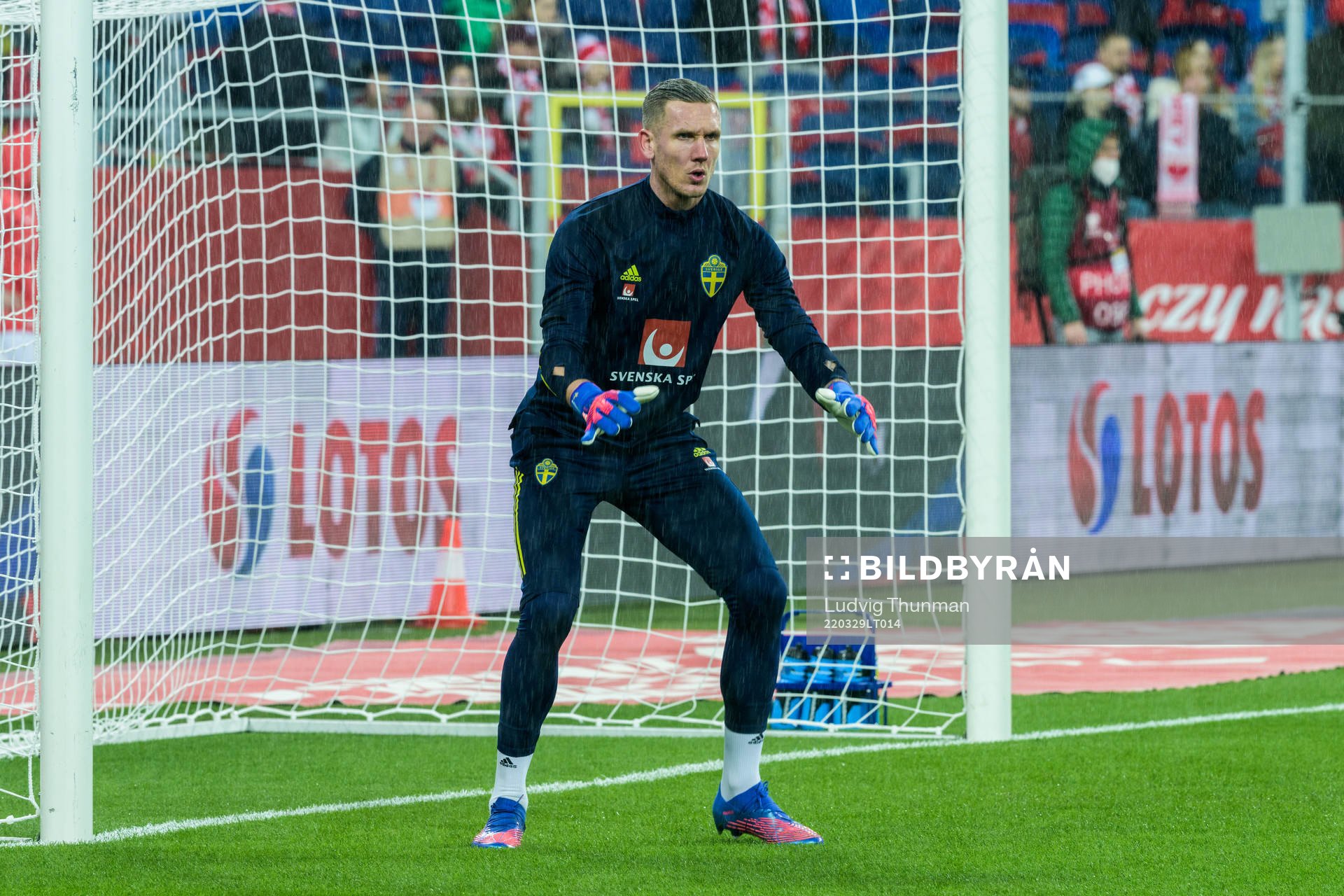 goalkeeper Robin Olsen of Sweden