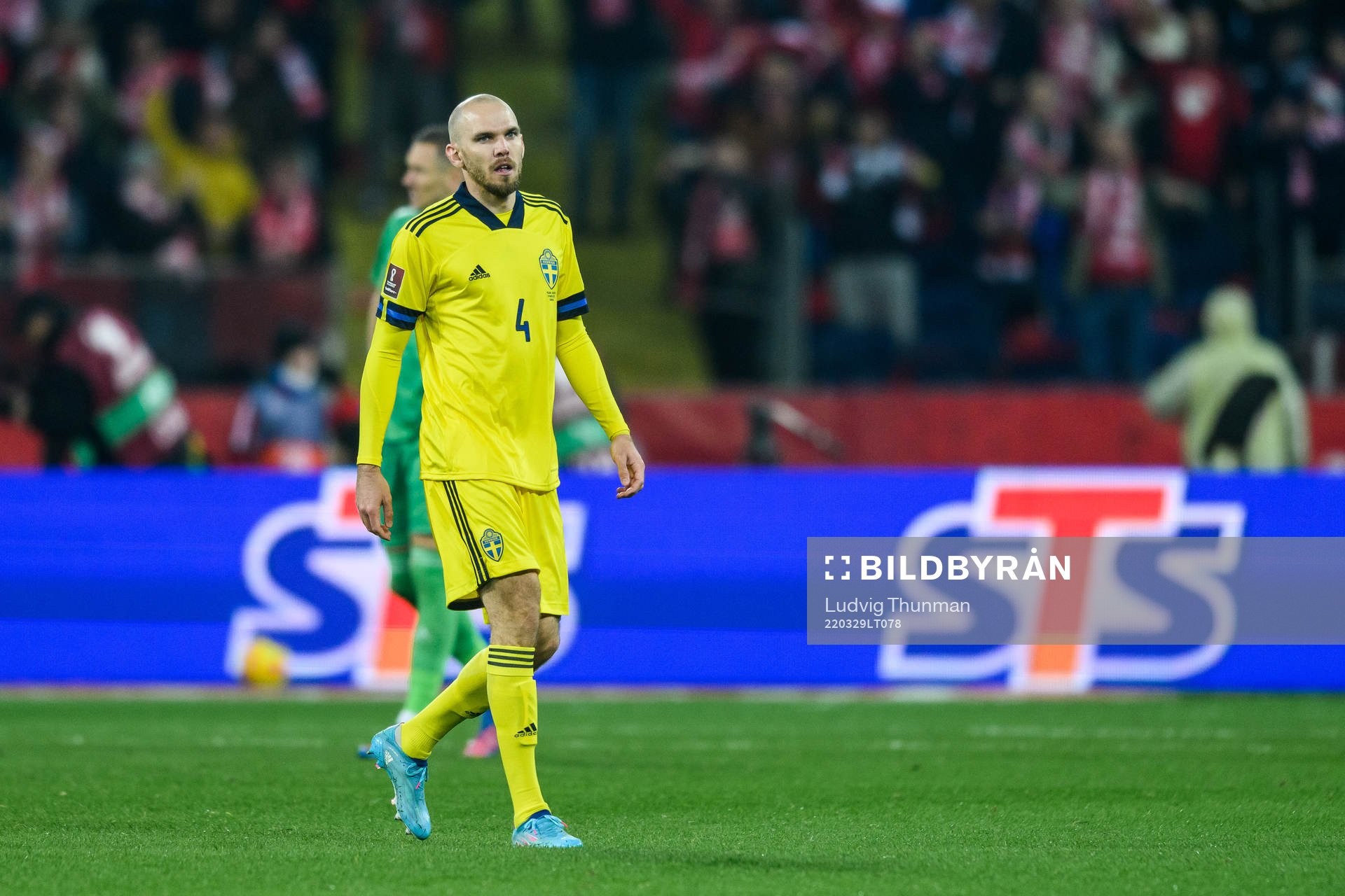 Marcus Danielson of Sweden looks dejected
