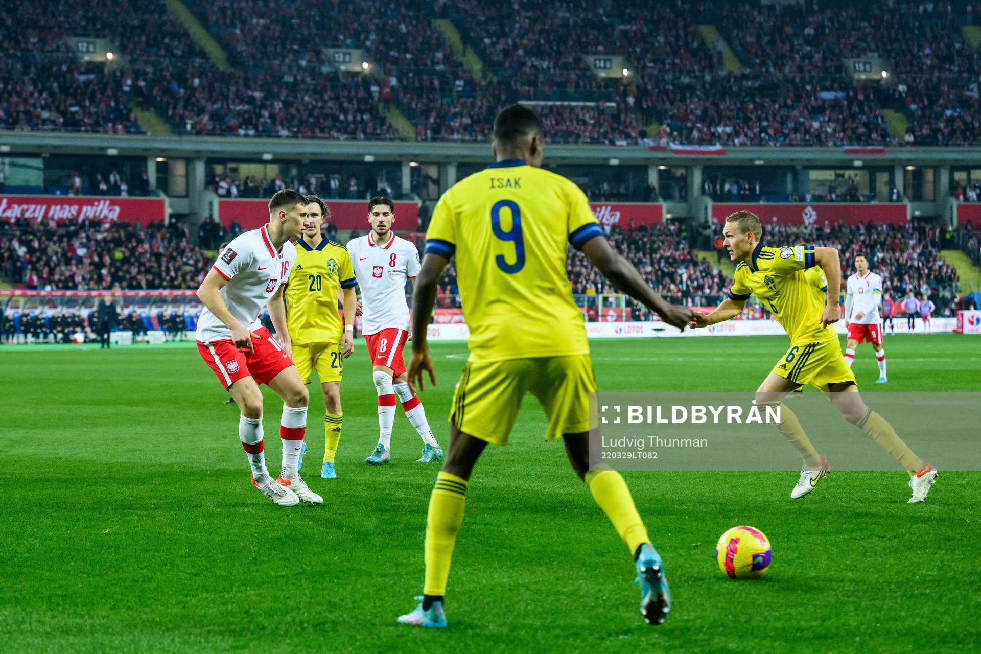 Alexander Isak, Kristoffer Olsson and Ludwig Augustinsson
