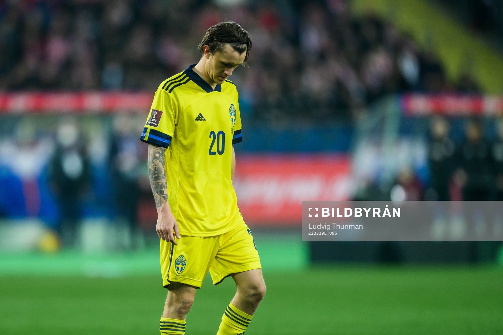 Kristoffer Olsson of Sweden looks dejected