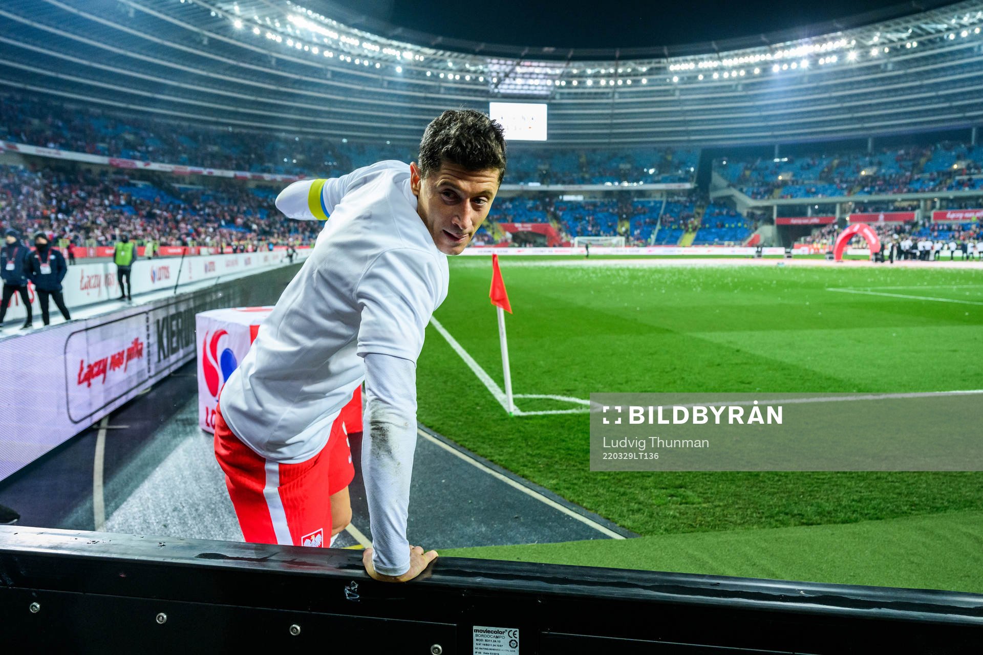 Robert Lewandowski of Poland celebrates