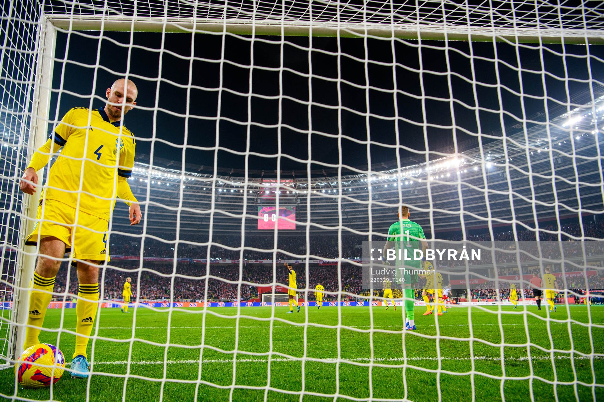 Marcus Danielson of Sweden looks dejected while fetching