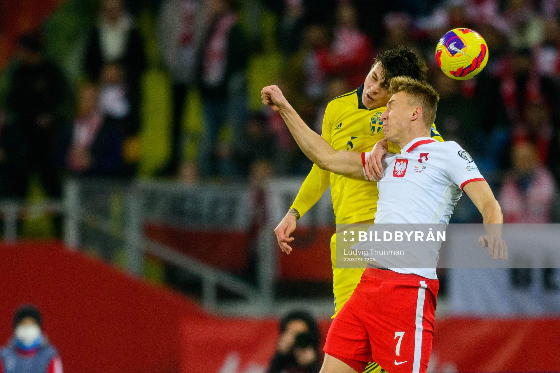 Victor Nilsson Lindelöf and Adam Buksa of Poland of Sweden