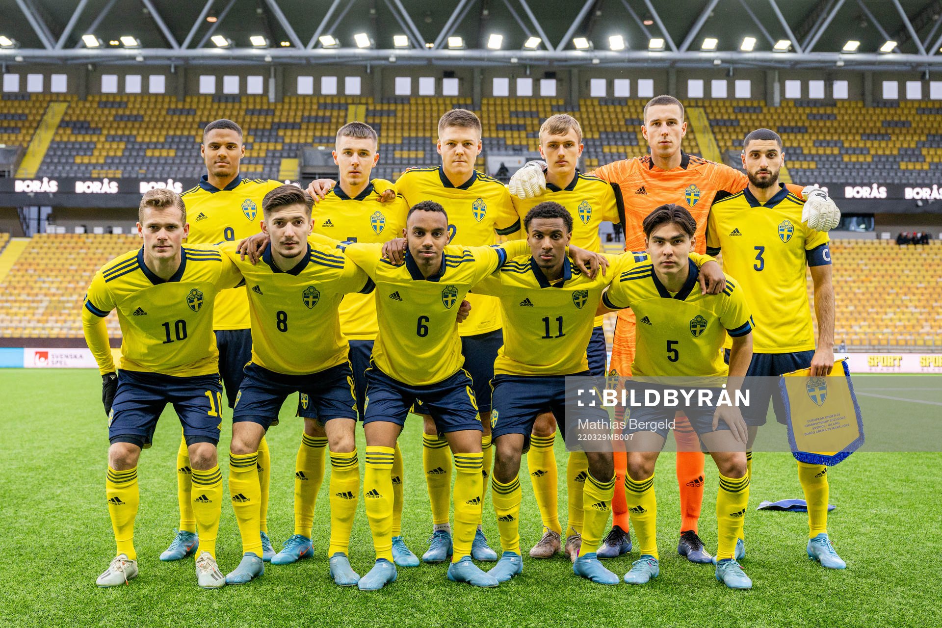 The starting eleven of Sweden