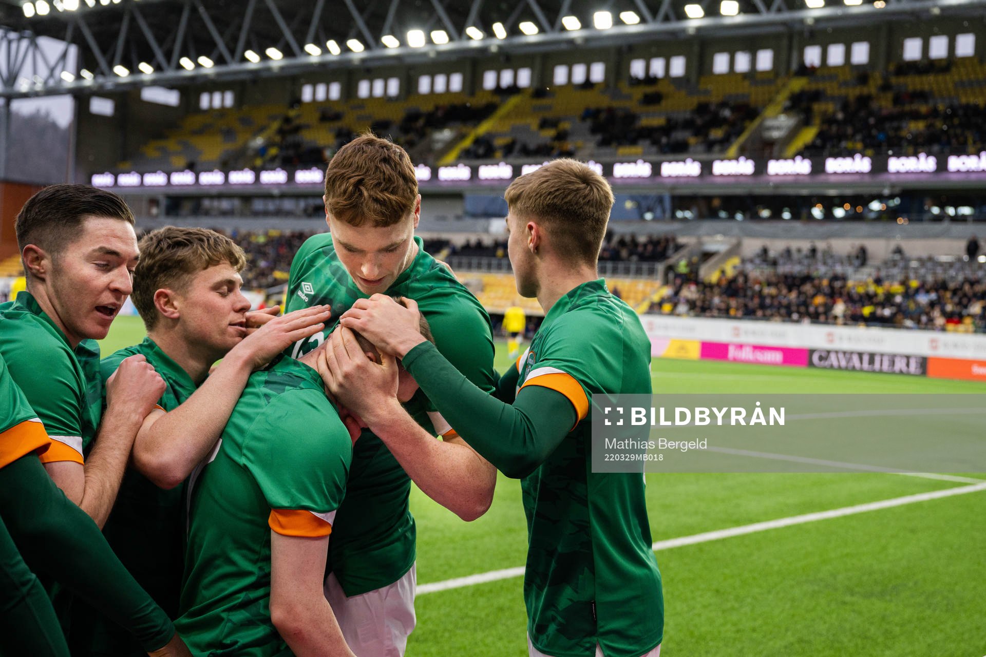 Players of Ireland celebrate with Ross Tierney