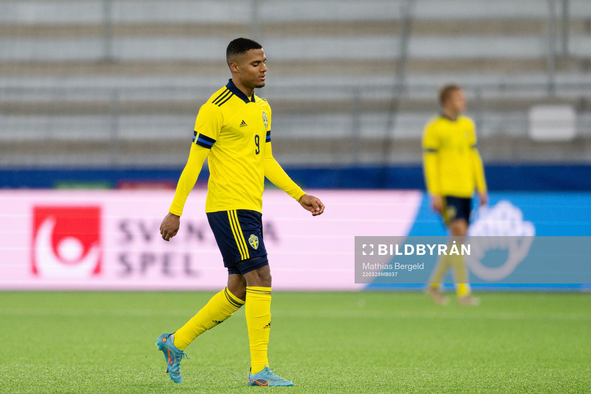Amin Sarr of Sweden looks dejected