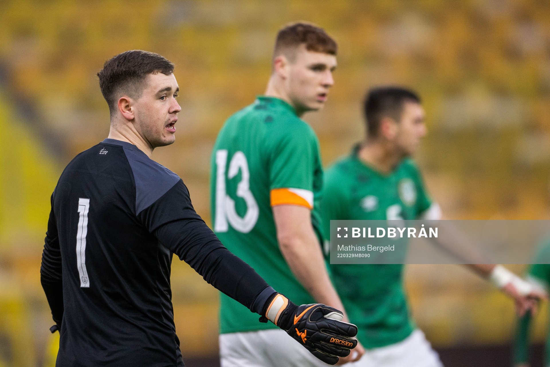 goalkeeper Brian Maher of Ireland