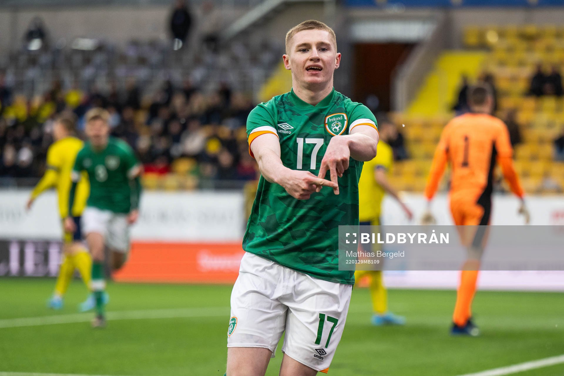 Ross Tierney of Ireland celebrates