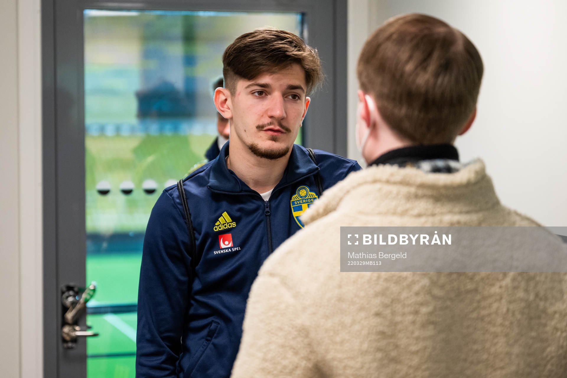 Armin Gigovic of Sweden is interviewed