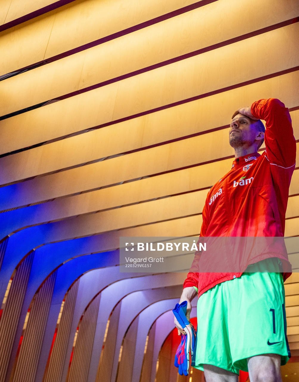 Goalkeeper André Hansen of Norway