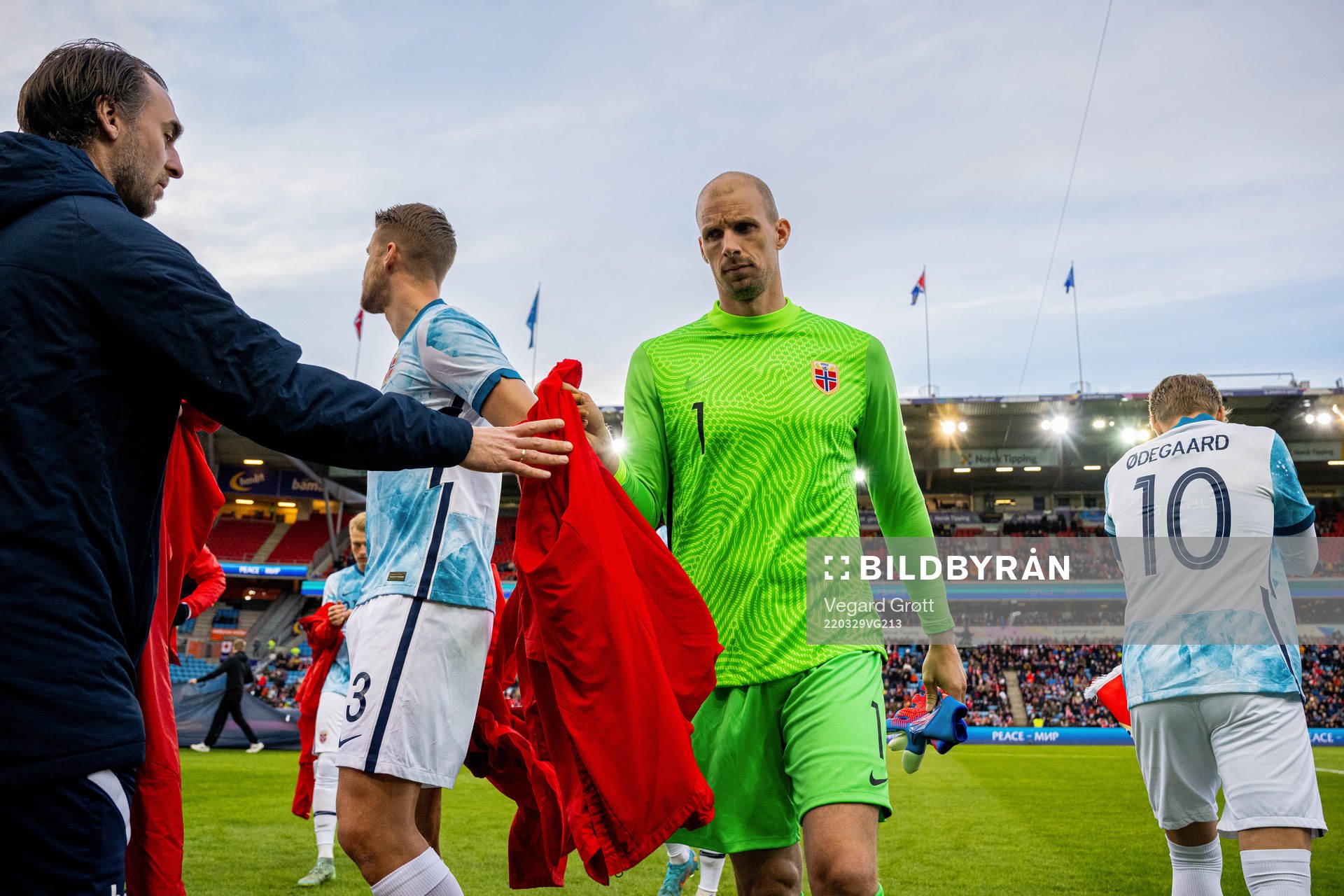 Goalkeeper André Hansen of Norway