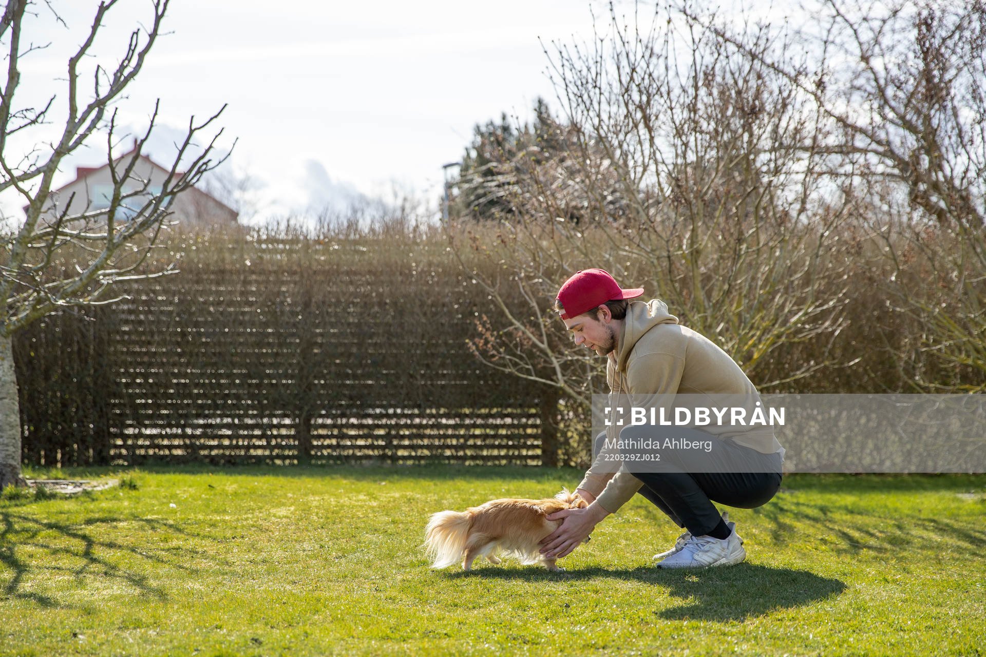 Lucas Ekeståhl-Jonsson och hunden Levi