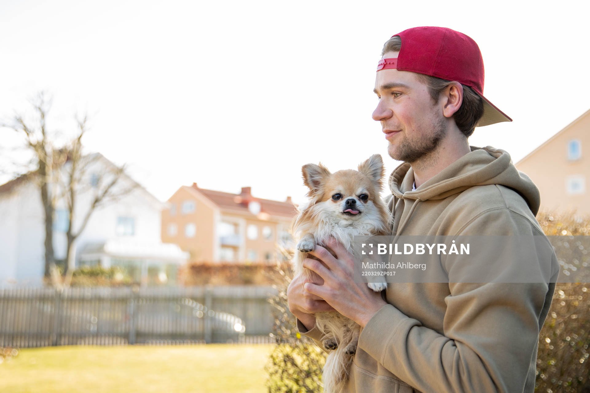 Lucas Ekeståhl-Jonsson och hunden Levi