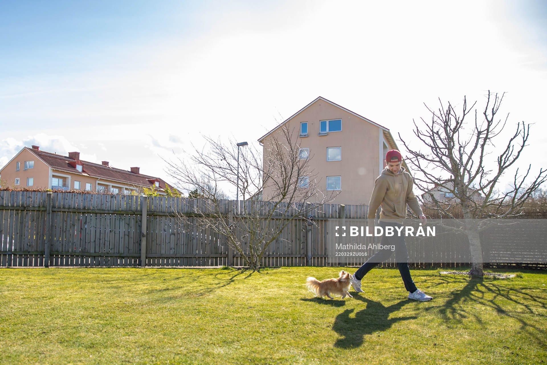 Lucas Ekeståhl-Jonsson och hunden Levi