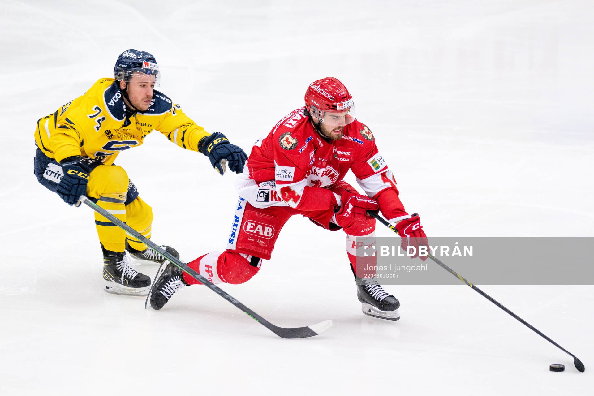 Södertäljes Rasmus Kahilainen och Troja/Ljungbys Arvid