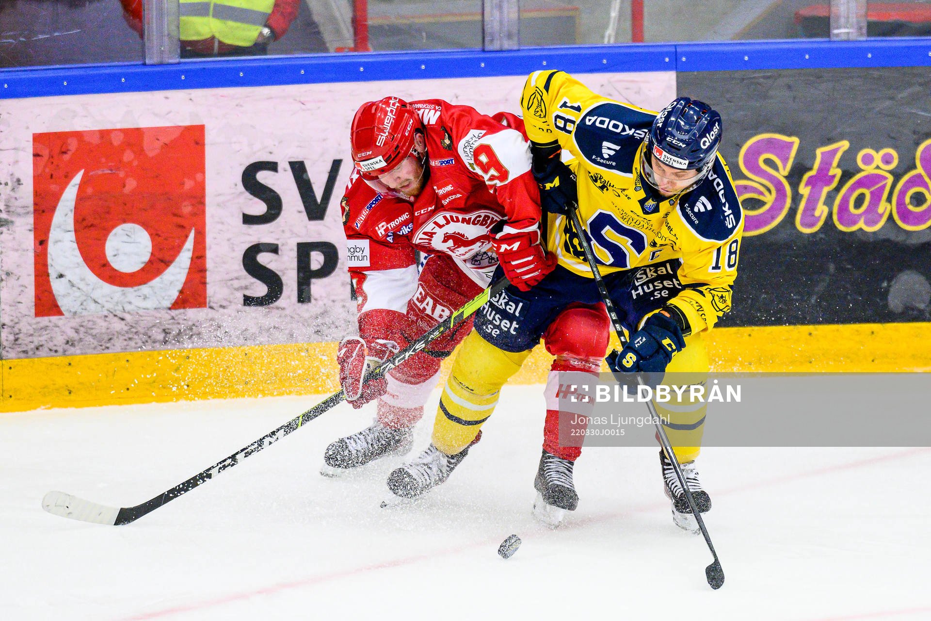Troja/Ljungbys Oskar Lindgren och Södertäljes Andreas
