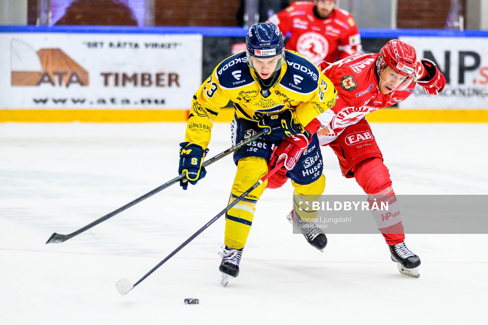 Södertäljes Albert Sjöberg och Troja/Ljungbys Joakim