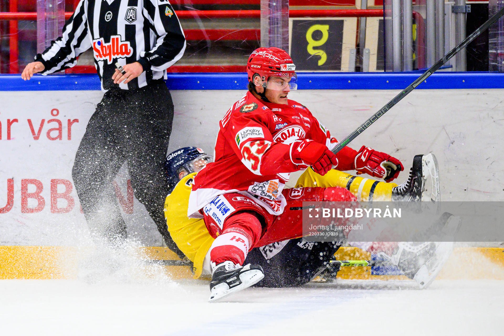 Troja/Ljungbys Daniel Karlsson och Södertäljes Jonatan