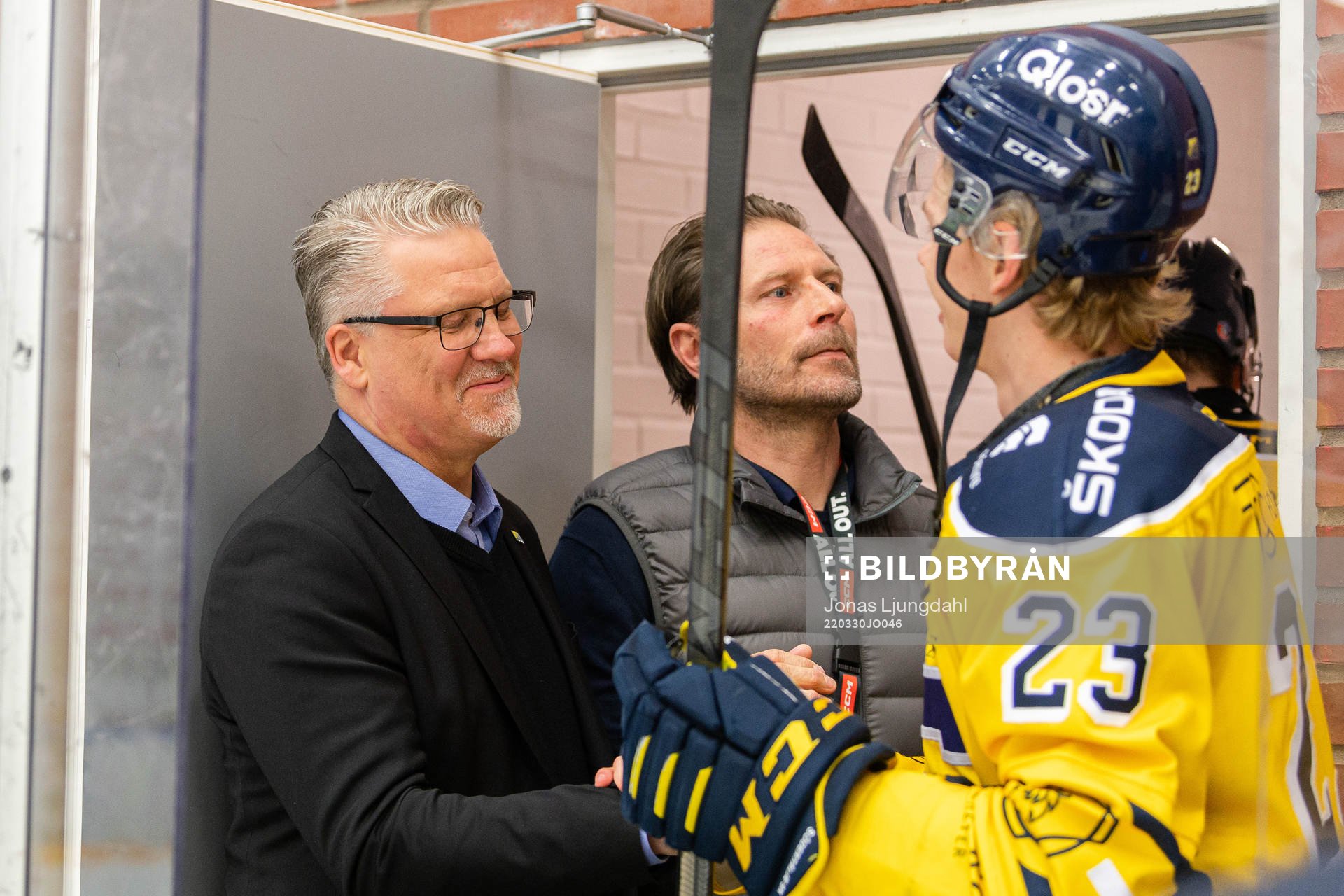 Södertäljes tränare Per Hånberg och Albert Sjöberg