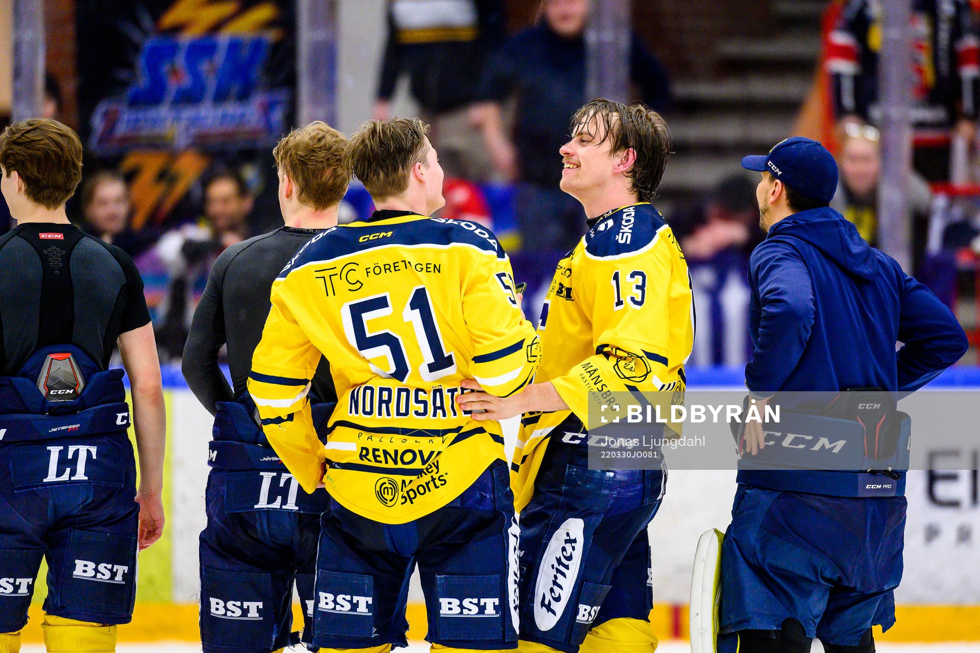 Södertäljes Lucas Nordsäter och Gustav Willman Borvik