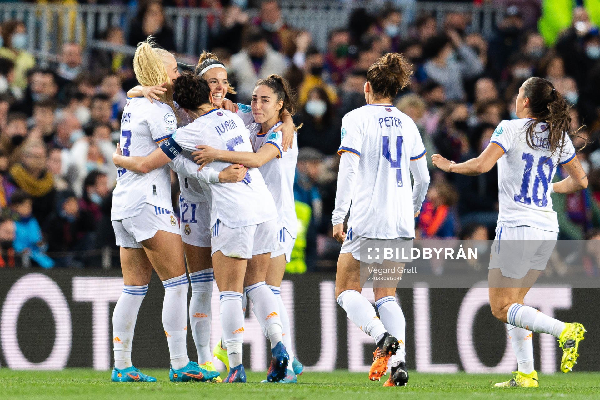Claudia Zornoza of Real Madrid celebrates the 1-2 goal