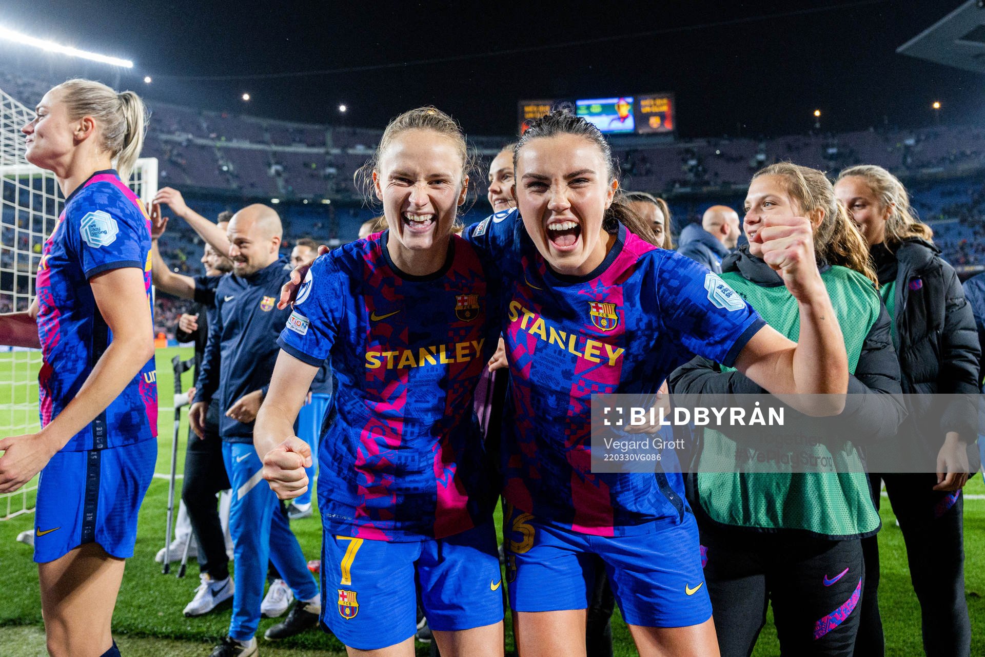 Caroline Graham Hansen and Ingrid Syrstad Engen of