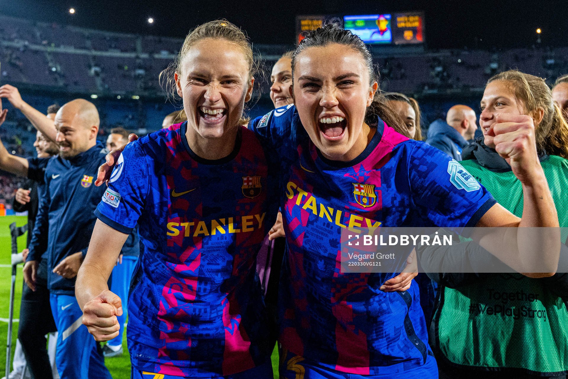 Caroline Graham Hansen and Ingrid Syrstad Engen of