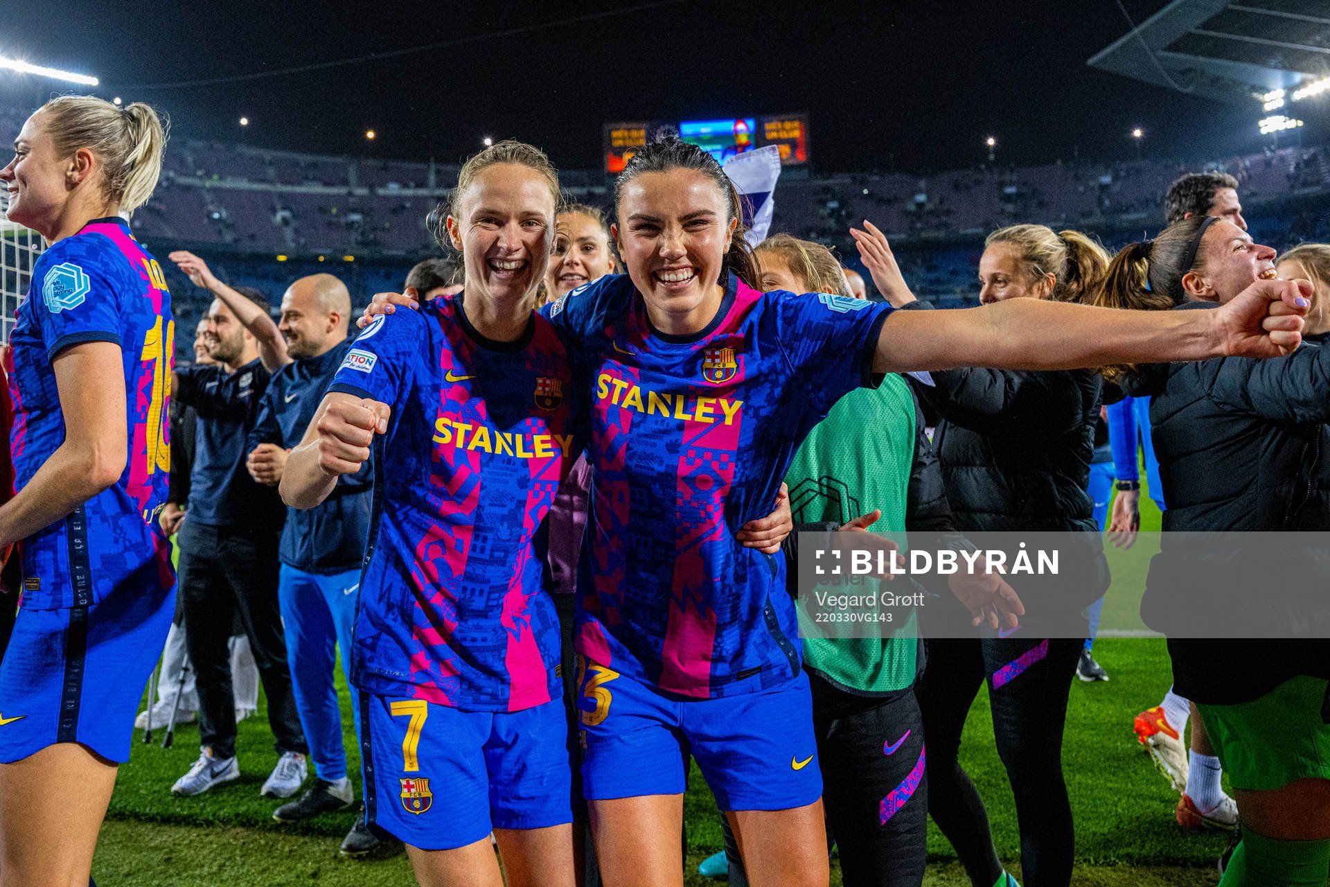 Caroline Graham Hansen and Ingrid Syrstad Engen of