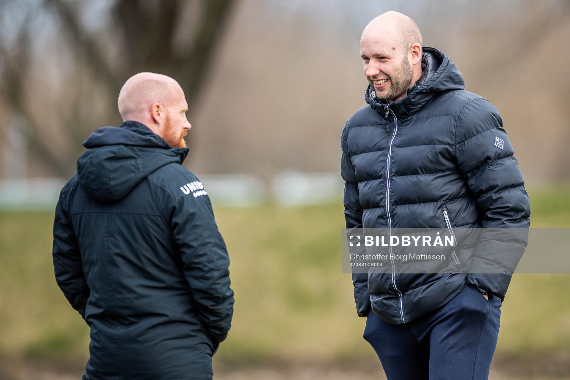Assisterande tränare Max Mölder och klubbchef Michel
