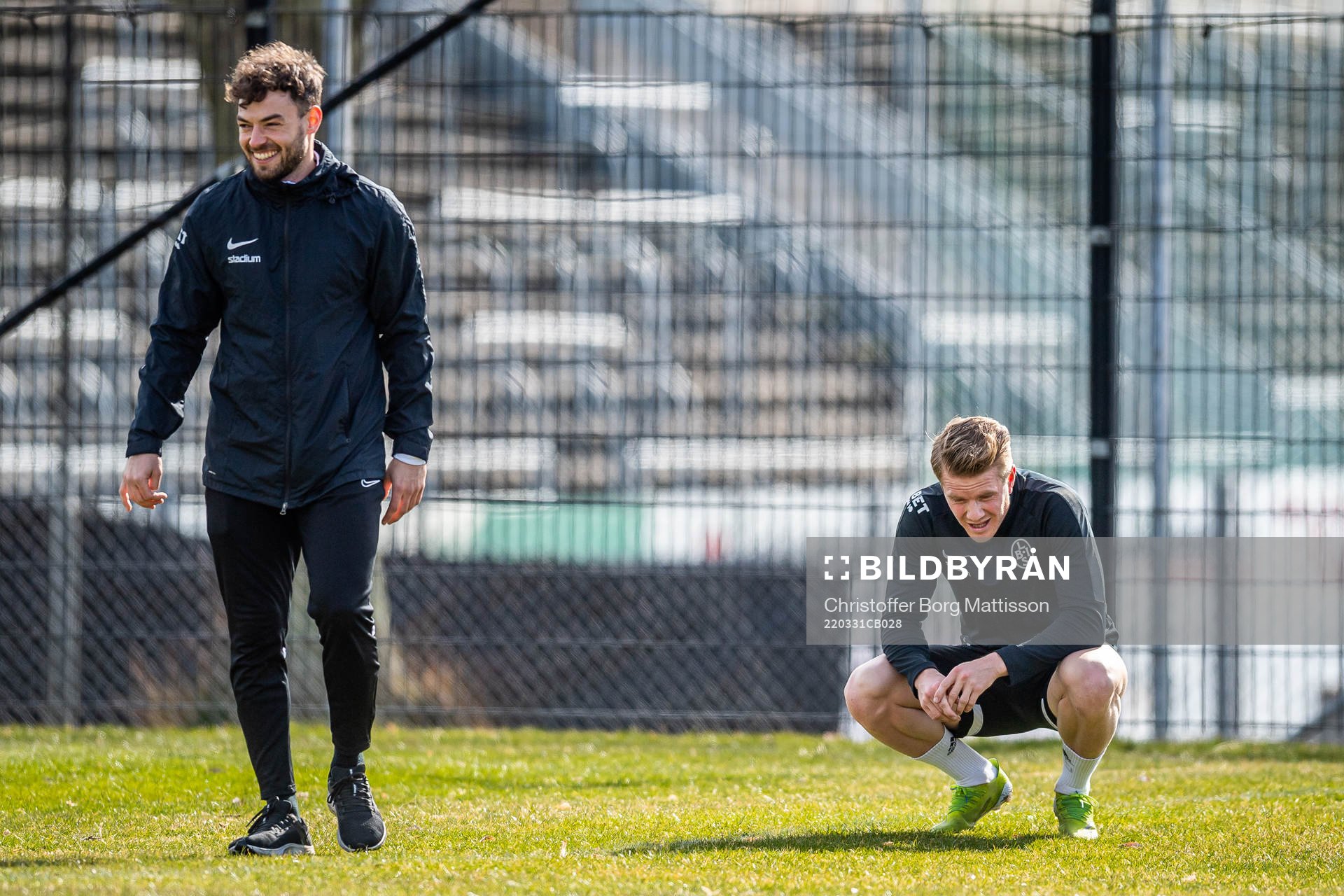 Fystränare Sebastian Ceder och Jacob Blixt