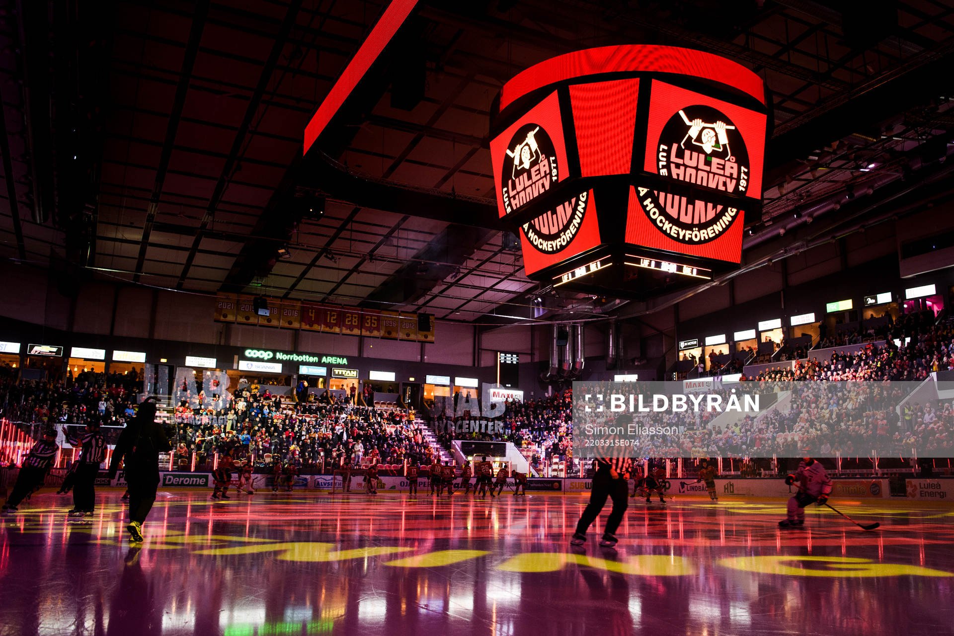 Interiör från Coop Norrbotten Arena