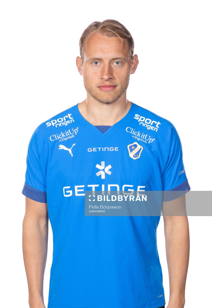 Halmstads Villiam Dahlström poserar för ett porträtt den 1 april 2022 i Halmstad.