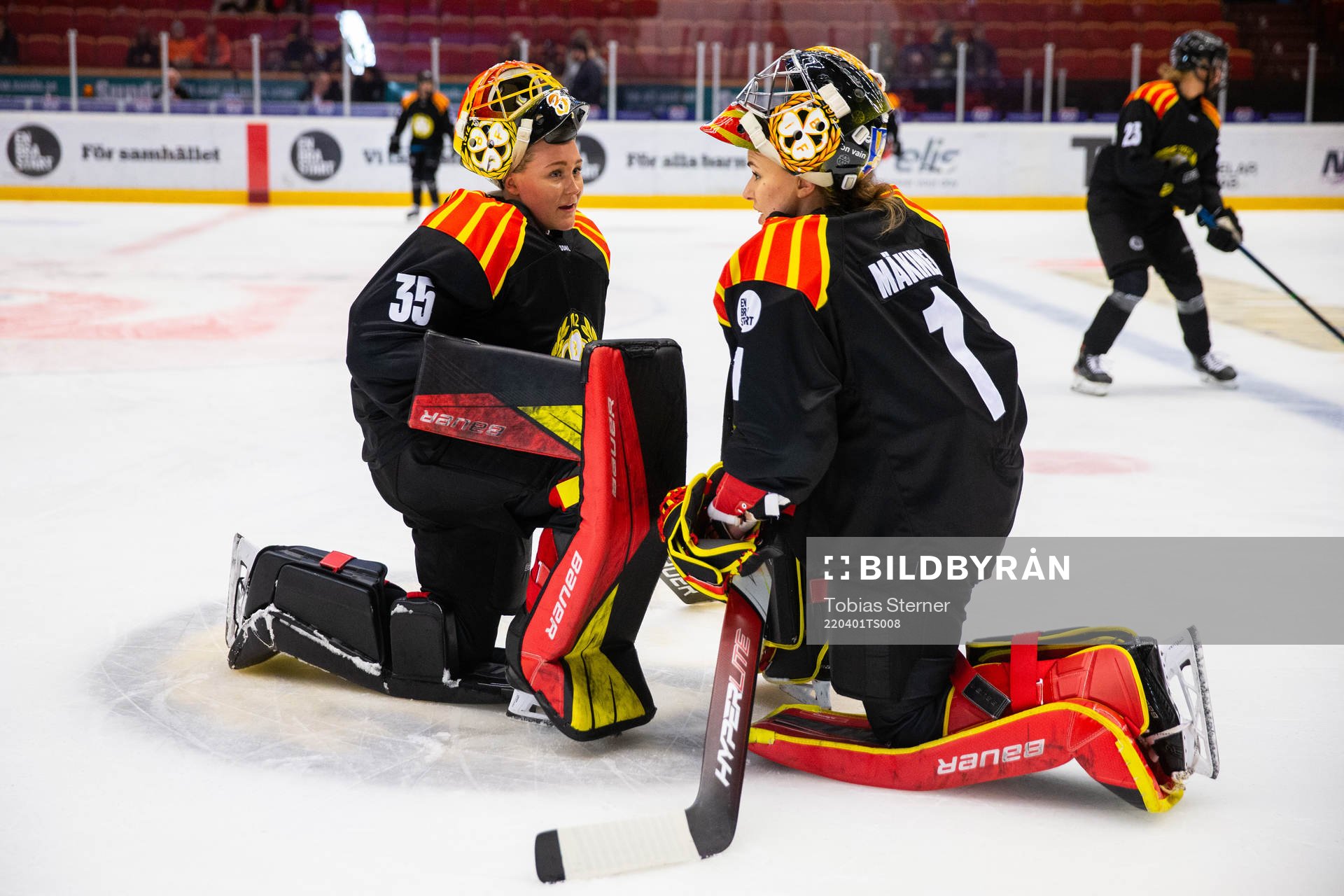 Brynäs målvakt Ellen Jonsson och Brynäs målvakt