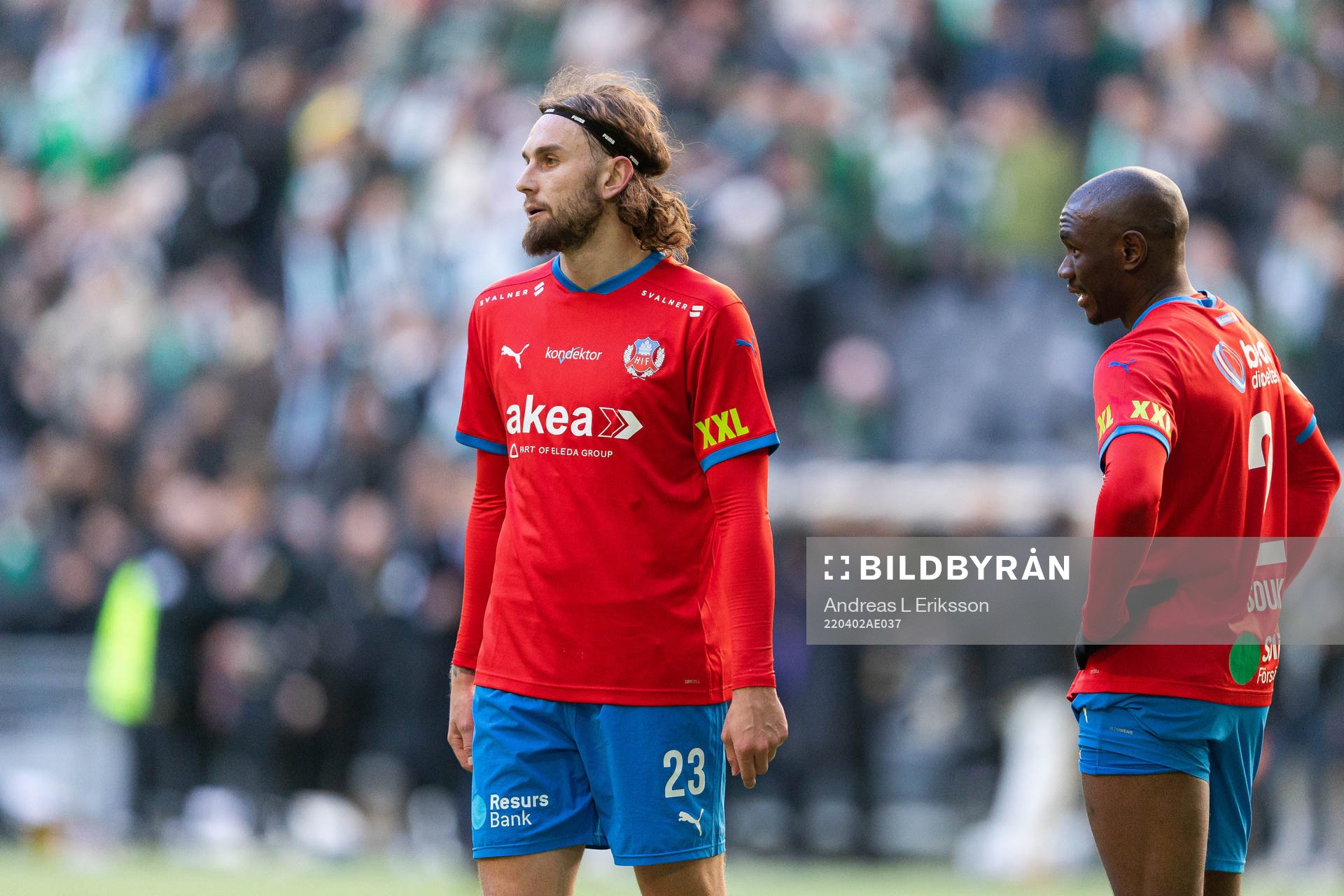 Helsingborgs Ali Suljic och Ravy Tsouka-Dozi deppar