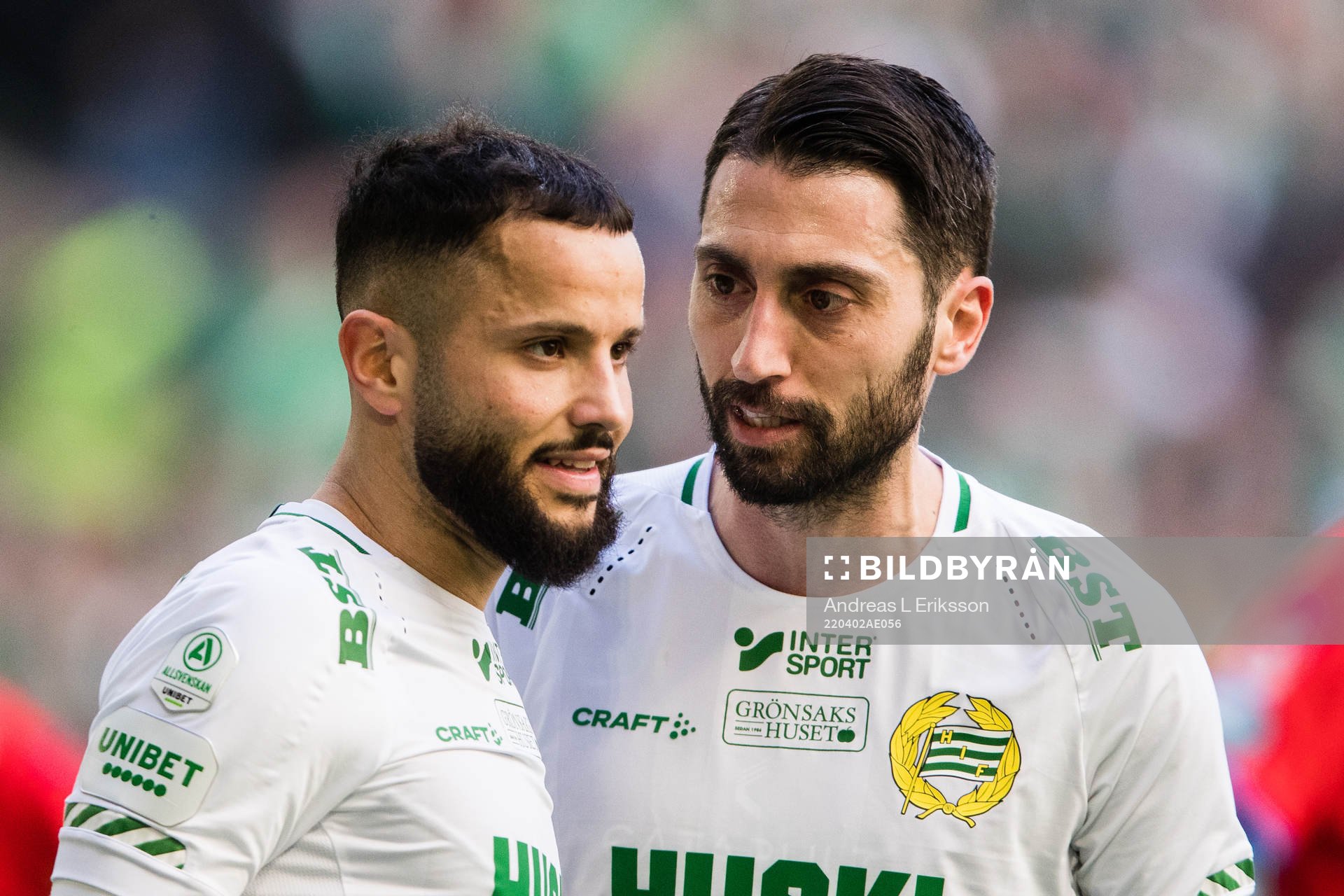Hammarbys Mohanad Jeahze och Hammarbys Nahir Besara