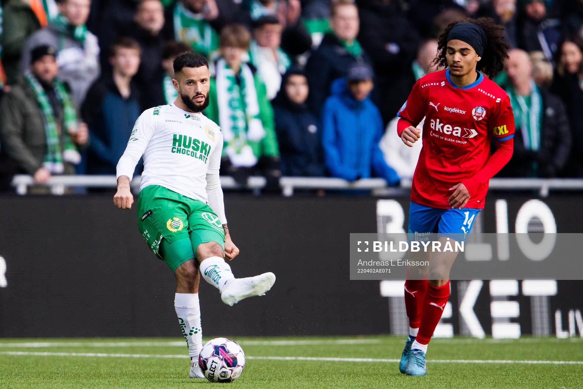 Hammarbys Mohanad Jeahze och Helsingborgs Adam Kaied