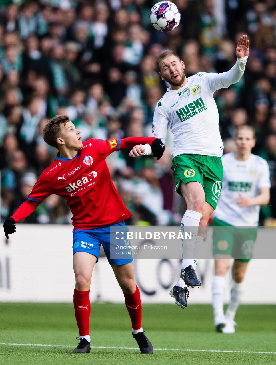 Helsingborgs Lucas Lingman och Hammarbys Darijan Bojanic