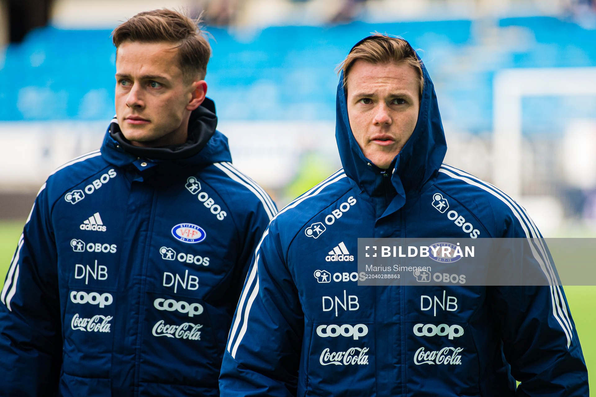Henrik Udahl and Tobias Christensen of Vålerenga