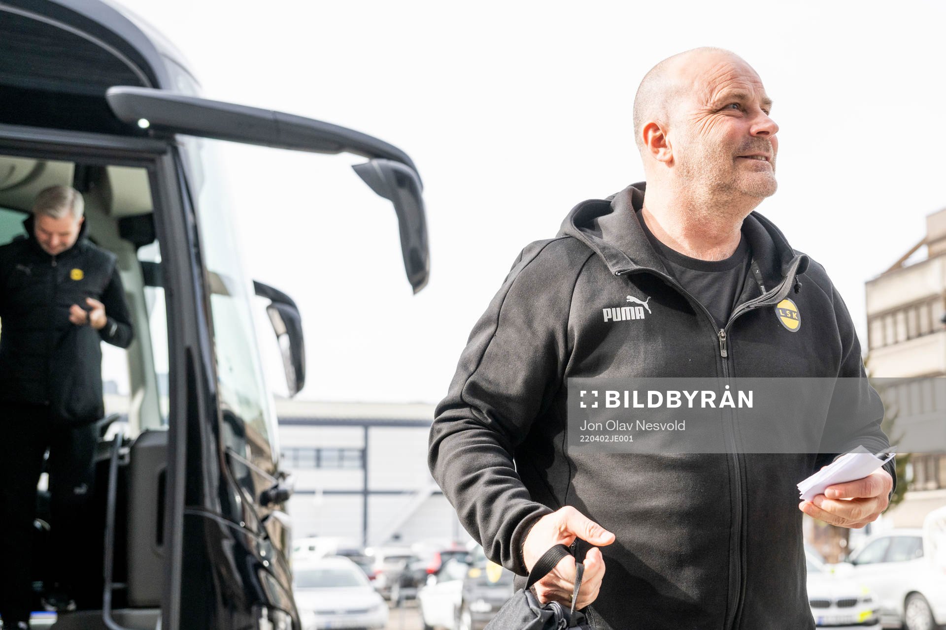 Geir Bakke, coach of Lillestrøm, arrives