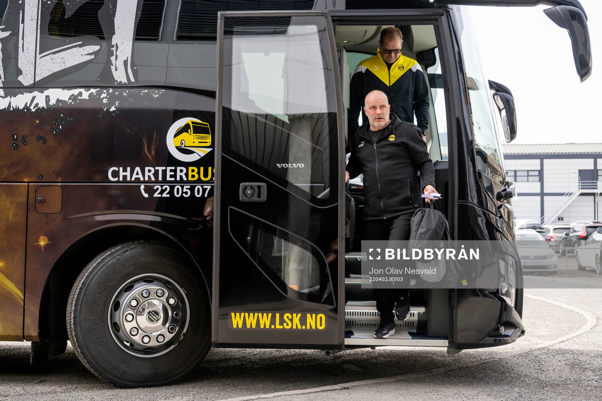 Geir Bakke, coach of Lillestrøm, arrives