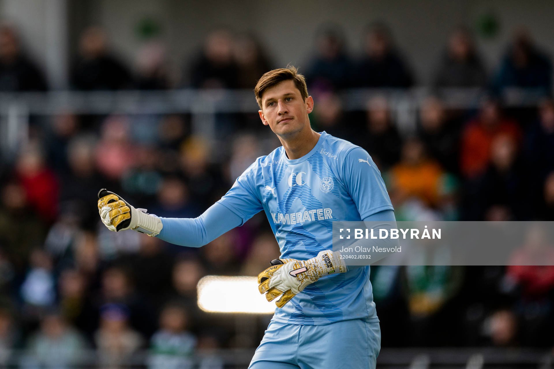 Goalkeeper Nicholas George Hagen of HamKam