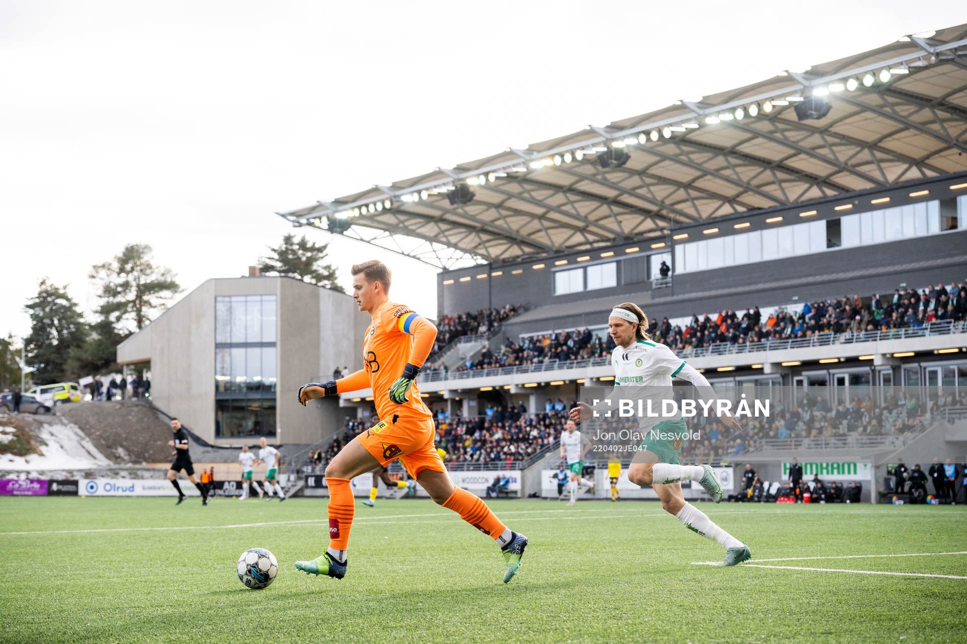 Goalkeeper Mads Hedenstad Christiansen of Lillestrøm and