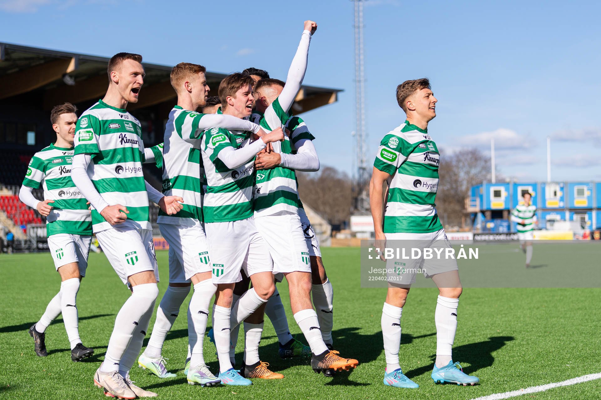 Västerås spelare jublar