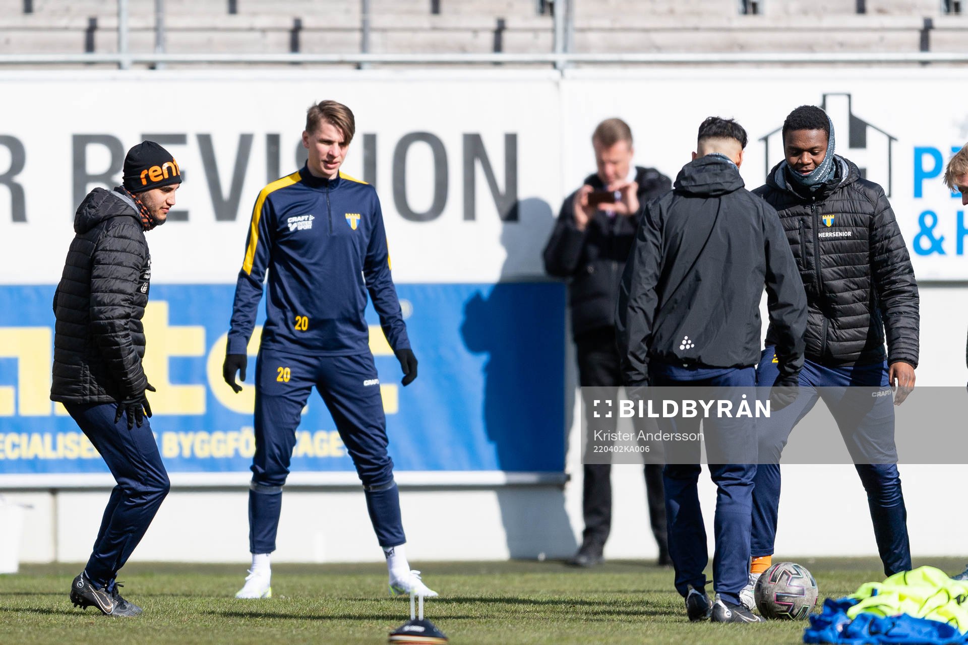 Torns Ludvig Bergman före fotbollsmatchen i Ettan södra