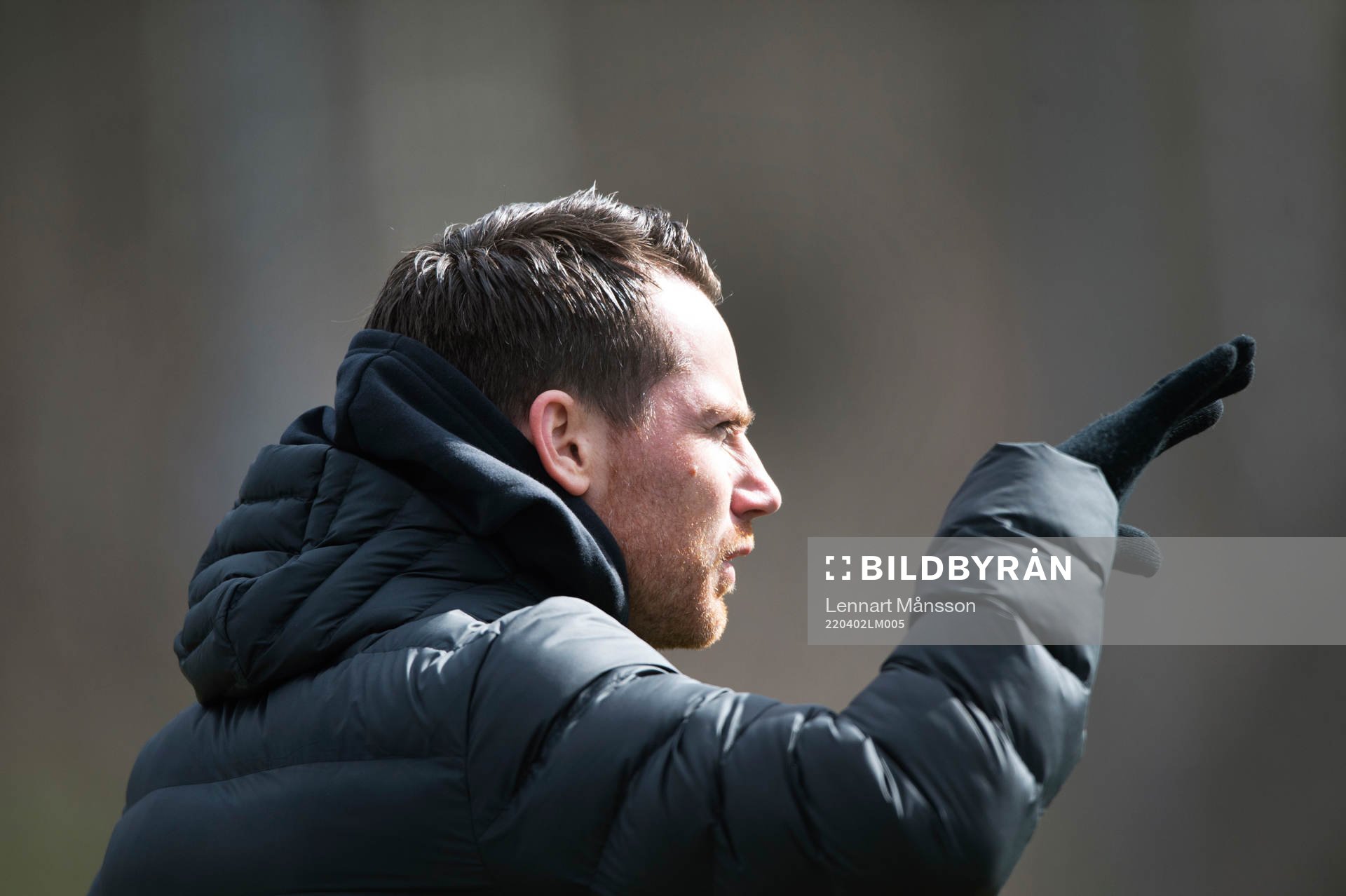 IFK Hässleholms tränare Johan Persson i matchen i div. 2