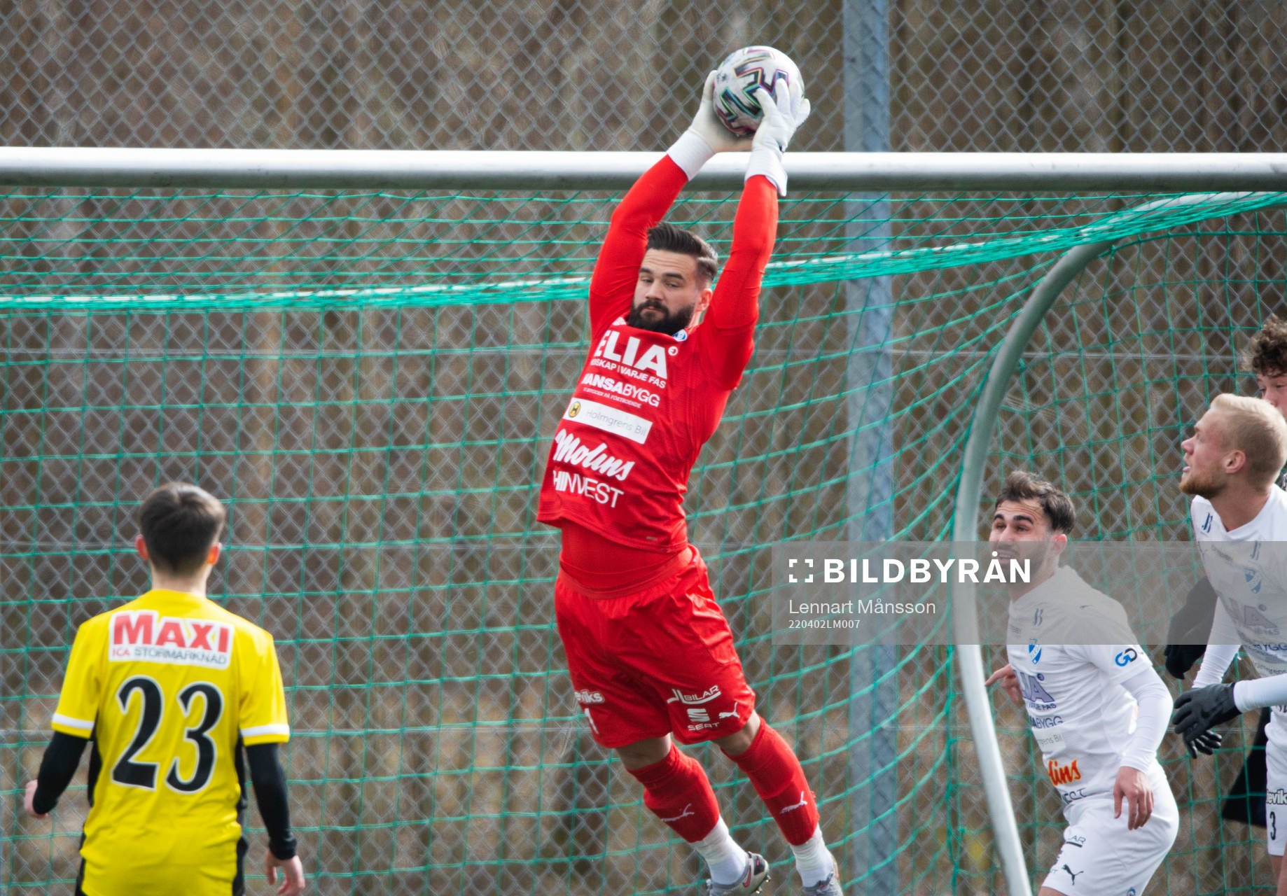 Bergas målvakt i matchen i div. 2 Södra Götaland mellan