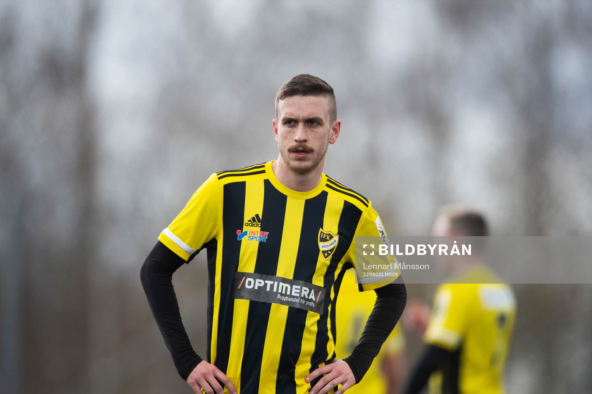 IFK Hässleholms Max Sandberg i matchen i div. 2 Södra