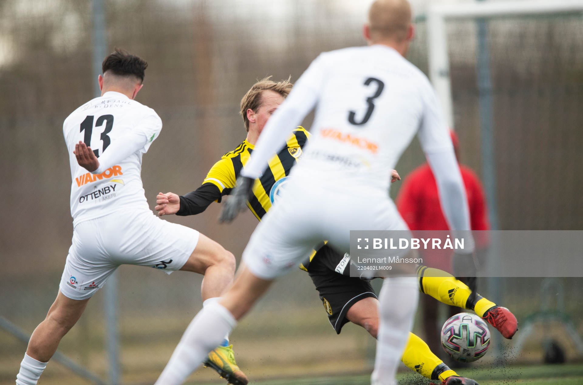 IFK Hässleholms Robin Strömberg i matchen i div. 2 Södra